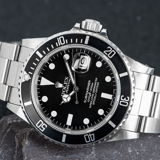 Rolex Vintage Transitional Submariner Date 16800 | WatchCentre | Watch ...