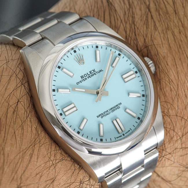 Rolex Oyster Perpetual 41 Tiffany Blue Dial 124300 | Watch Centre