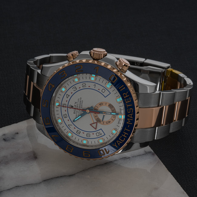 2021 rose gold rolex yacht master ii