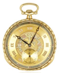 Omega. A Rare and Unusual Gold Art Deco Pocket Watch C1920