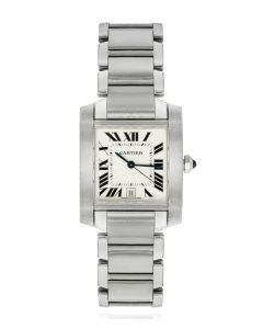 Cartier Large Tank Francaise Stainless Steel W51002Q3