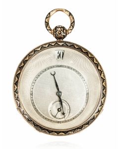 Bautte & Moynier. A Rare Gold & Enamel Jump Hour Pocket Watch C1825