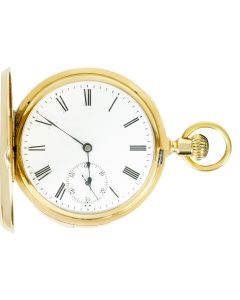 Patek Philippe. A Rare Gold Quarter Repeater Half Hunter Pocket Watch C1880s