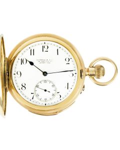 Stauffer & Co. A Gold Minute Repeater Full Hunter Pocket Watch C1900