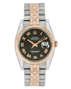 Rolex Datejust 36mm Black Sunbeam Dial 116231