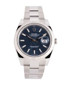 Rolex Datejust 41mm Blue Motif Dial 126334