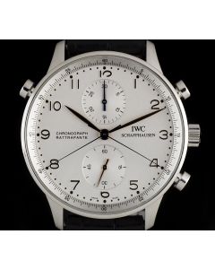 IWC Stainless Steel Portuguese Split Second Chronograph Rattrapante IW371202