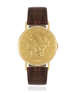 Vacheron & Constantin. A Rare $20 Gold Coin Wristwatch C1969