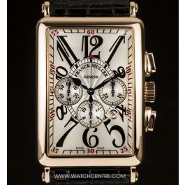 Franck Muller 18k R G Silver Dial Long Island Chrono B P 1200 CC