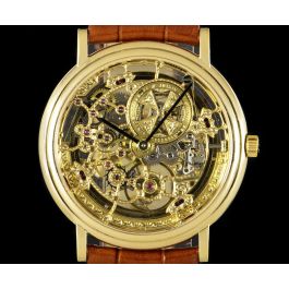 Vacheron Constantin Patrimony Gents 18k Yellow Gold Skeleton Dial B P 43038 000J 0