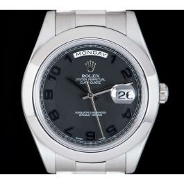 Rolex day date hot sale platinum black dial