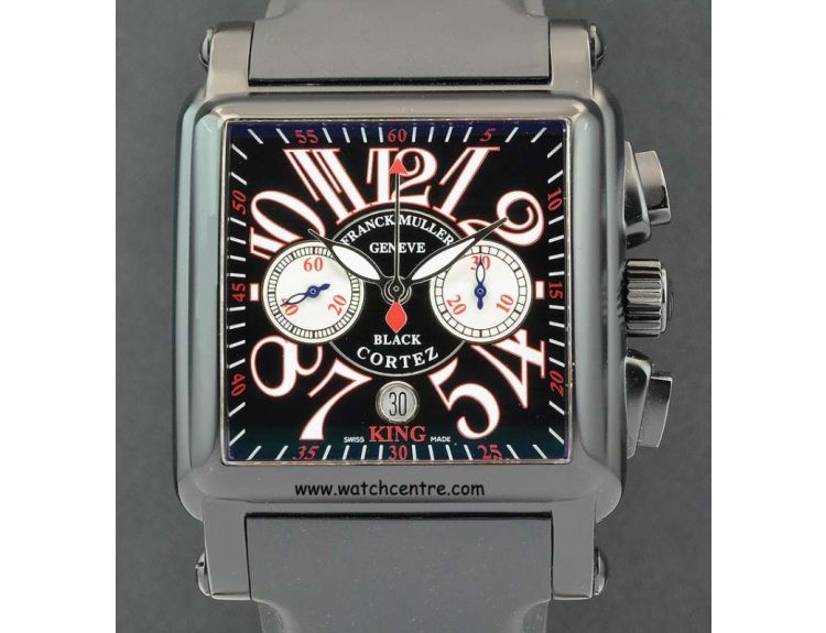 Franck Muller S S Black Conquistador King Cortez Chrono 10000 K CC