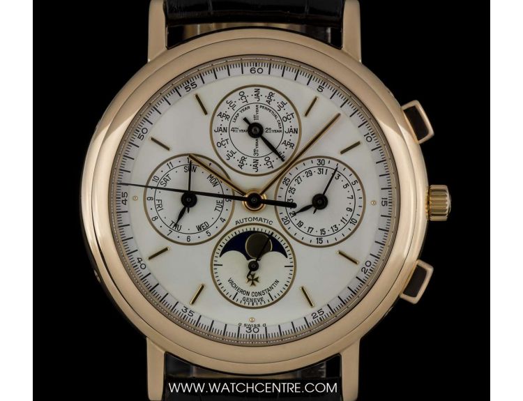 Vacheron Constantin 18k R G Rare Perpetual Calendar Chronograph 49005 1