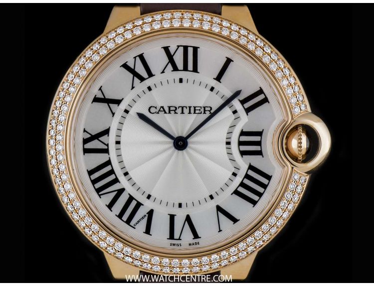 Cartier 18k Rose Gold Unworn Diamond Bezel Ballon Bleu B P WE902055