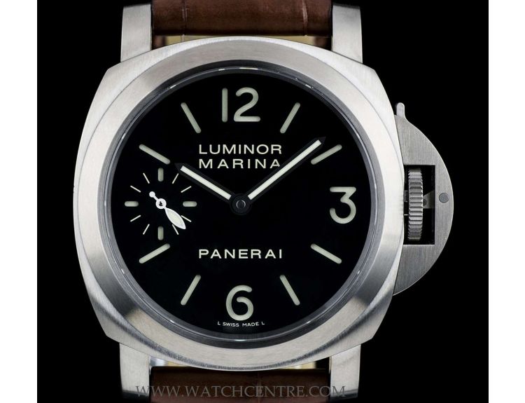 Panerai Titanium Black Dial Luminor Marina Base 44mm B P PAM00177