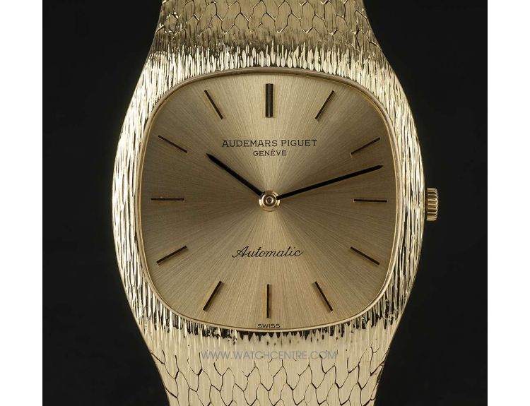 Audemars Piguet 18k Yellow Gold Champagne Dial Gents Watch