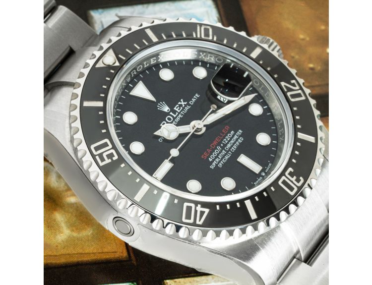 Rolex sea dweller red writing sale