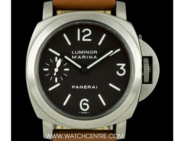 Panerai Titanium Tobacco Brown Dial Luminor Marina B P PAM00118