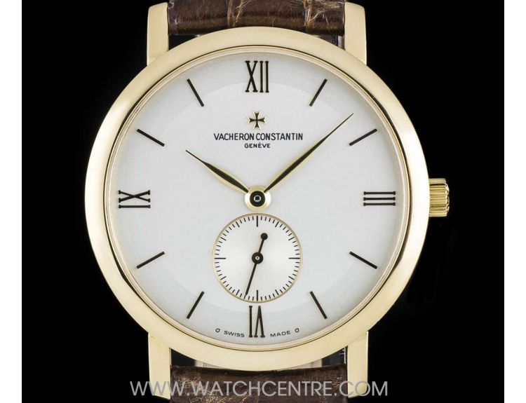 Vacheron Constantin 18k Yellow Gold Silver Dial Patrimony Gents 81160 1