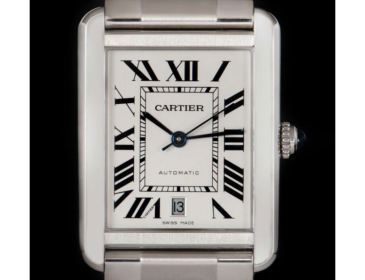 Cartier tank solo xl steel best sale