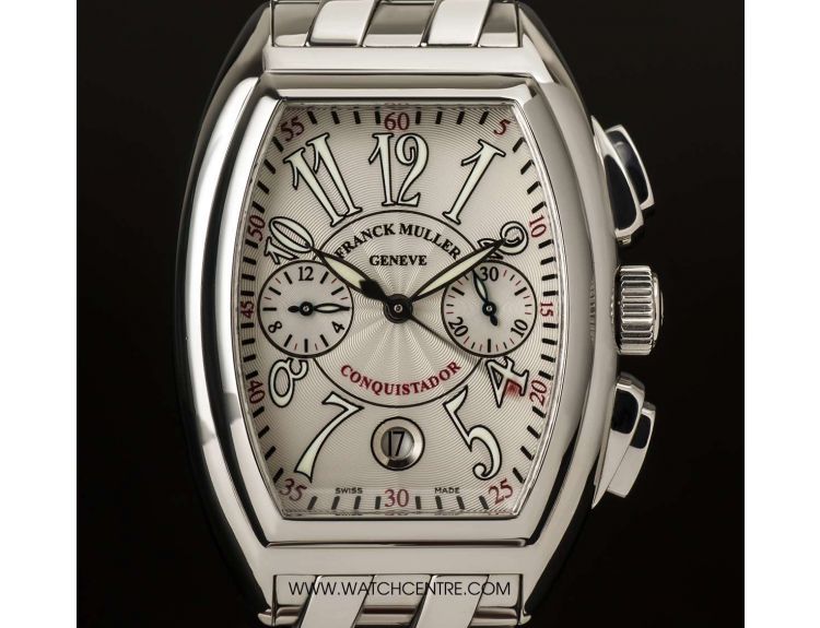 Franck Muller S S Silver Dial Conquistador B P 8005 CC