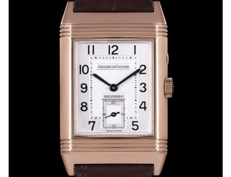 Jaeger LeCoultre Reverso Duo Gents 18k Rose Gold Day Night Dial B P 270.2.54