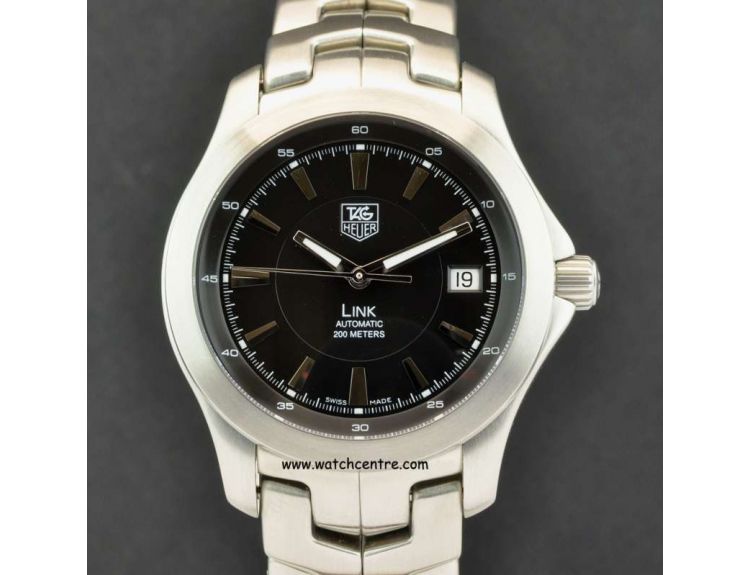 Tag Heuer S S Black Dial Link Automatic B P WJF2110.BA0570