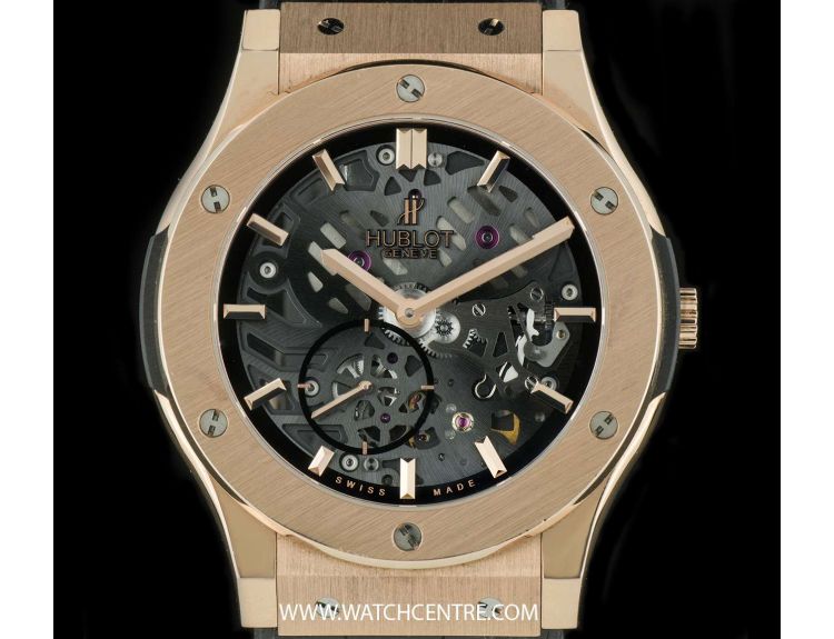 Hublot 18k R G Classic Fusion Ultra Thin Skeleton King B P 515.OX