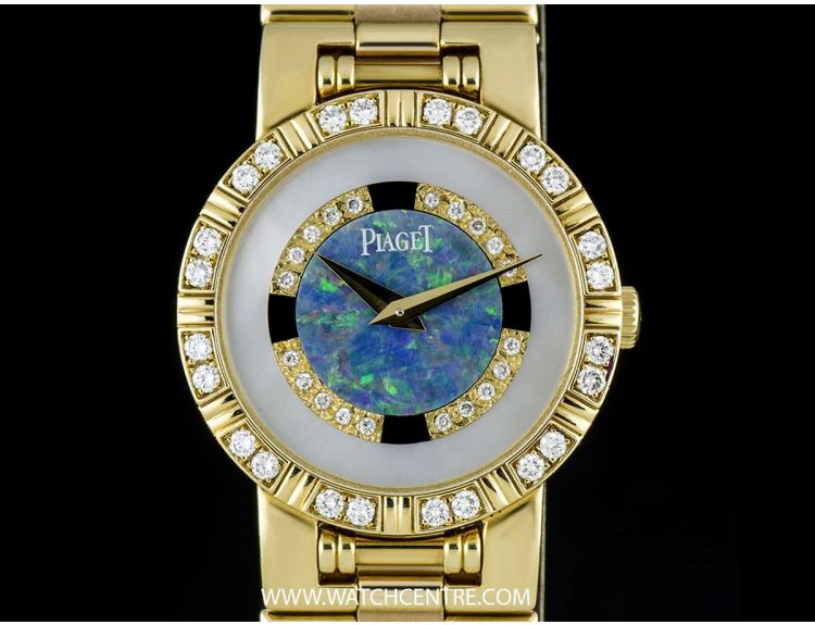 Piaget 18k Y G Rare Opal MOP Diamond Set Dancer Ladies B P 80564