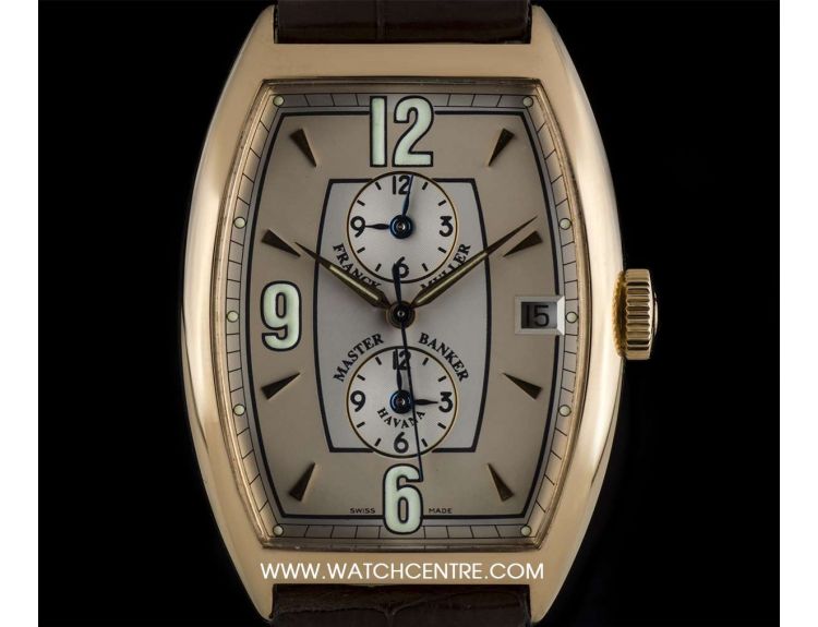 Franck Muller 18k Rose Gold Two Tone Dial Master Banker Gents B P 6850 MB HV