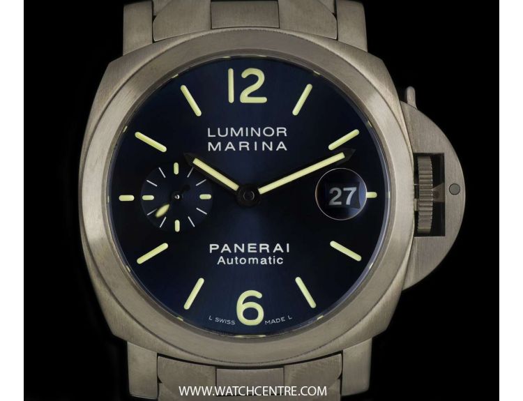 Panerai Titanium Blue Dial Luminor Marina 40mm Gents PAM00283