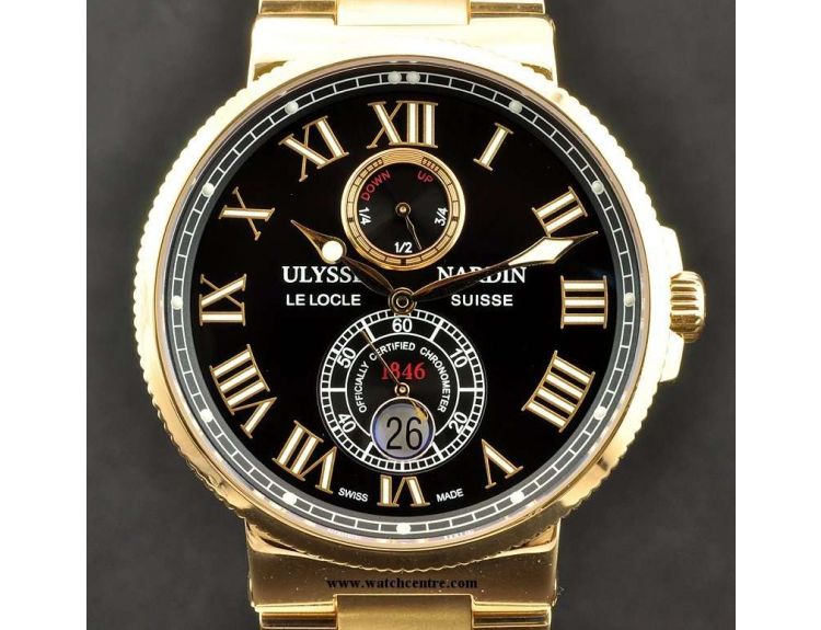 Ulysse Nardin 18k R G Maxi Marine Chronometer 266 67 8M 42