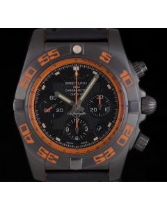 Breitling Chronomat 44 Raven Black Steel Black Dial B&P MB0111C2/BD07 153S