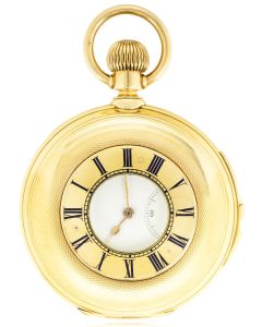 S. Katz Geneve. A Rare Gold Half Hunter Minute Repeater C1890