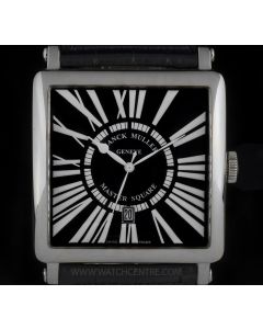 Franck Muller 18k White Gold Master Square Gents Wristwatch B&P 6000K SC
