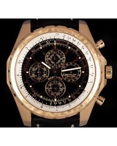 Breitling For Bentley Mulliner Perpetual Calendar Chronograph 18k Rose Gold Limited Edition Gents Black Dial H29362