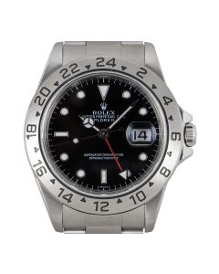 Rolex Explorer II Stainless Steel Black Dial Men's 16570
