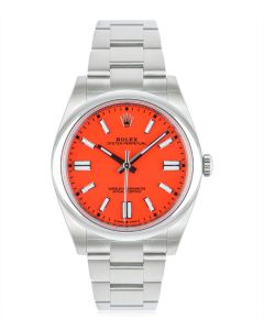 Rolex Oyster Perpetual 41 Coral Red Dial 124300